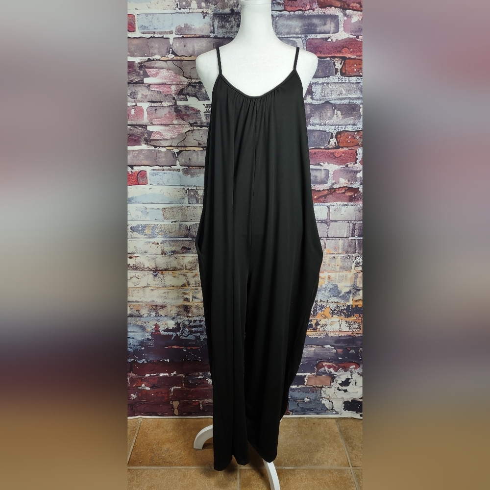 Wide Leg Cropped Jumpsuit